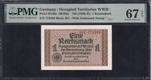 Germany, 1 Reichsmark, 1940-45, Superb Gem UNC 67 EPQ