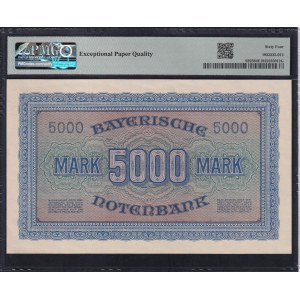 Germany States, 5000 Mark, 1922, Choice UNC 64 EPQ