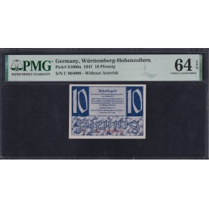 Germany, 10 Pfennig, 1947, Choice UNC 64 EPQ