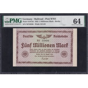 Germany, 5 Millionen Mark, 1923, Choice UNC 64