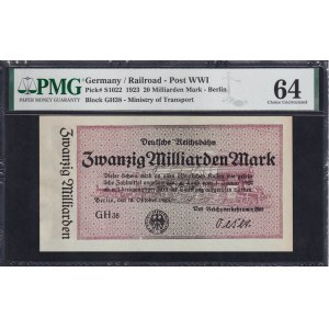 Germany, 20 Milliarden Mark, 1923, Choice UNC 64