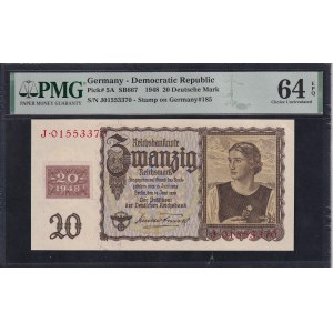 Germany (GDR), 20 Deutsche Mark, 1948, Choice UNC 64 EPQ