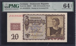 Germany (GDR), 20 Deutsche Mark, 1948, Choice UNC 64 EPQ