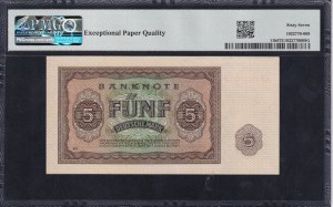 Germany (GDR), 5 Deutsche Mark, 1948, Superb Gem UNC 67 EPQ