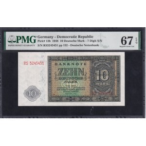 Germany (GDR), 10 Deutsche Mark, 1948, Superb Gem UNC 67 EPQ