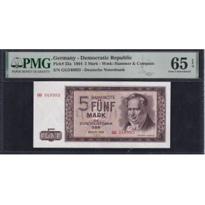 Germany (GDR), 5 Mark, 1964, Gem UNC 65 EPQ