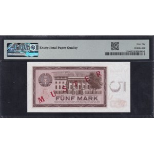 Germany (GDR), 5 Mark, 1964, Gem UNC 66 EPQ, ''SPECIMEN''