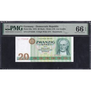Germany (GDR), 20 Mark, 1975, Gem UNC 66 EPQ,