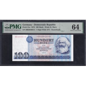 Germany (GDR), 100 Mark, 1975, Choice UNC 64