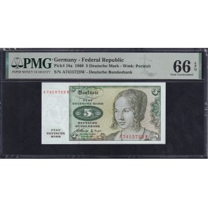 Germany (GFR), 5 Deutsche Mark, 1960, Gem UNC 66 EPQ