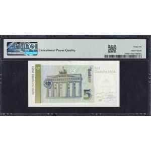 Germany (GFR), 5 Deutsche Mark, 1991, Gem UNC 66 EPQ