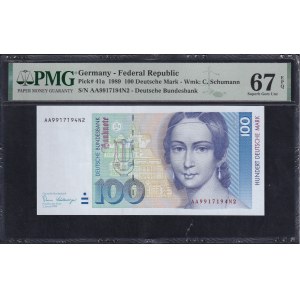 Germany (GFR), 100 Deutsche Mark, 1989, Superb Gem UNC 67 EPQ