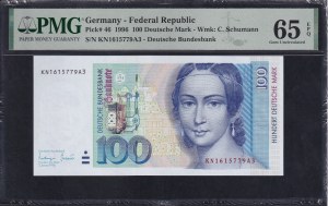 Germany (GFR), 100 Deutsche Mark, 1996, Gem UNC 65 EPQ
