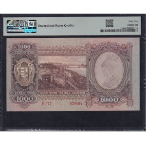 Hungary, 1000 Pengo, 1943, Choice UNC 64 EPQ