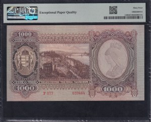 Hungary, 1000 Pengo, 1943, Choice UNC 64 EPQ