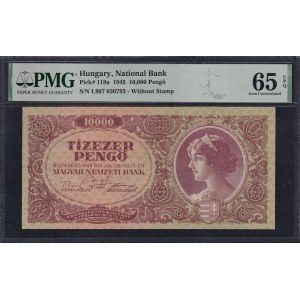 Hungary, 10000 Pengo, 1945, Gem UNC 65 EPQ