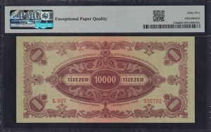 Hungary, 10000 Pengo, 1945, Gem UNC 65 EPQ