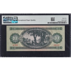 Hungary, 10 Forint, 1957, Gem UNC 65 EPQ