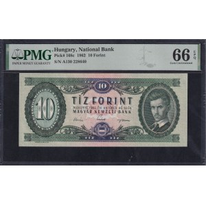 Hungary, 10 Forint, 1962, Gem UNC 66 EPQ
