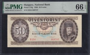 Hungary, 50 Forint, 1986, Gem UNC 66 EPQ