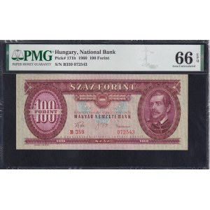 Hungary, 100 Forint, 1960, Gem UNC 66 EPQ