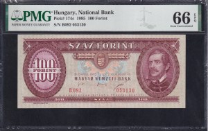Hungary, 100 Forint, 1995, Gem UNC 66 EPQ