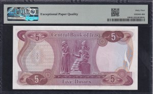 Irag, 5 Dinars, 1973, Choice UNC 64 EPQ