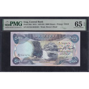 Irag, 5000 Dinars, 2013, Gem UNC 65 EPQ
