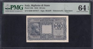 Italy, 10 Lire, 1944, Choice UNC 64 EPQ