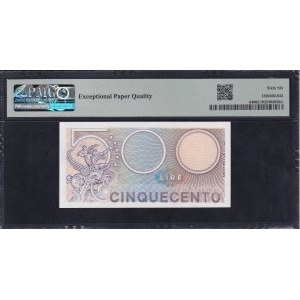 Italy, 500 Lire, 1974-79, Gem UNC 66 EPQ