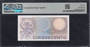 Italy, 500 Lire, 1974-79, Gem UNC 66 EPQ