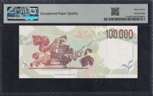 Italy, 100,000 Lire, 1994, Superb Gem UNC 67 EPQ