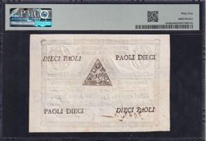 Italian States, 10 Paoli, 1798, About UNC 55