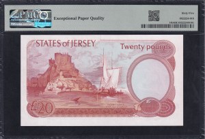 Jersey, 20 Pounds, 1976-88, Gem UNC 65 EPQ