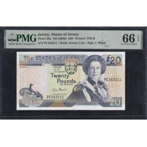 Jersey, 20 Pfund, 2000, Gem UNC 66 EPQ
