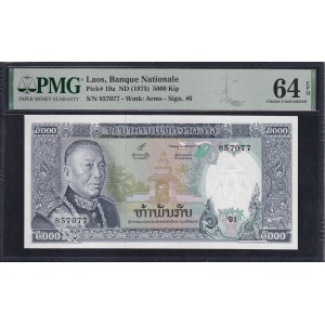 Laos, 5000 Kip, 1975, Choice UNC 64 EPQ