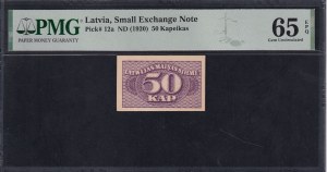 Latvia, 50 Kapeikas, 1920, Gem UNC 65 EPQ