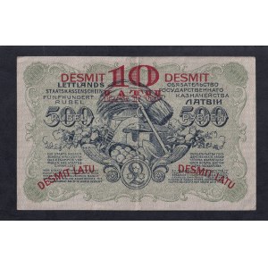 Latvia, 500 Rubles, 1920, XF