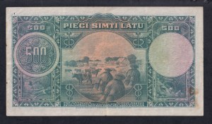 Latvia, 500 Latu, 1929, F