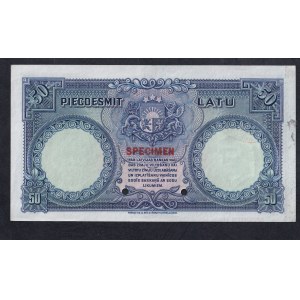 Latvia, 50 Latu, 1934, AU, ''SPECIMEN''