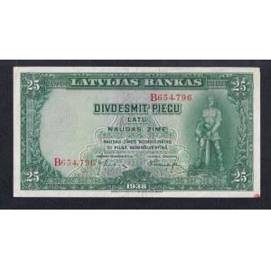 Latvia, 25 Latu, 1938, AU