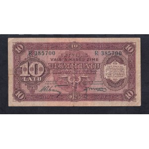 Latvia, 10 Latu, 1925, VF