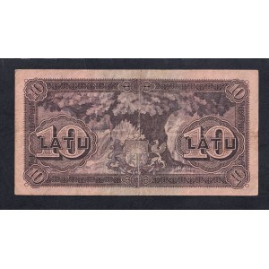 Latvia, 10 Latu, 1925, VF