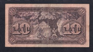 Latvia, 10 Latu, 1925, VF