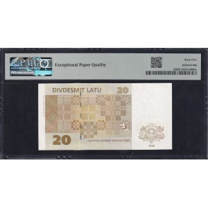 Latvia, 20 Latu, 1992 (1993), Gem UNC 65 EPQ