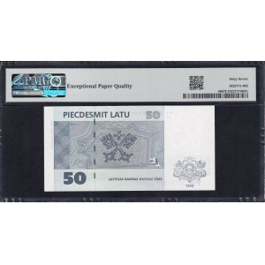 Latvia, 50 Latu, 1992 (1994), Superb Gem UNC 67 EPQ