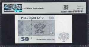 Latvia, 50 Latu, 1992 (1994), Superb Gem UNC 67 EPQ