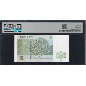 Latvia, 5 Lati, 1996, Choice UNC 64