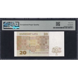 Latvia, 20 Latu, 2009, Choice UNC 64 EPQ