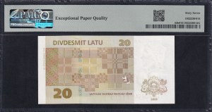 Latvia, 20 Latu, 2009, Superb Gem UNC 67 EPQ